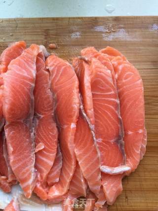 [trial Report of Chobe Series Products] Salmon Reverse Sushi recipe