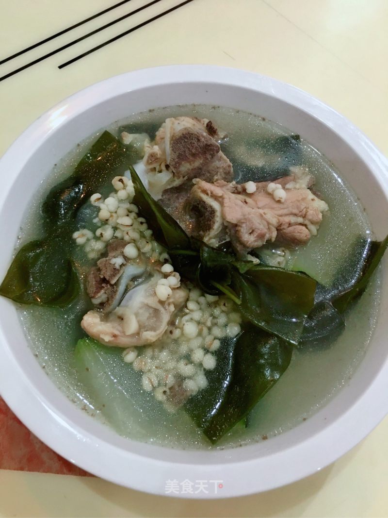 Winter Melon, Barley, Kelp Soup recipe