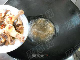 Steamed Chicken Drumsticks with Mushrooms recipe