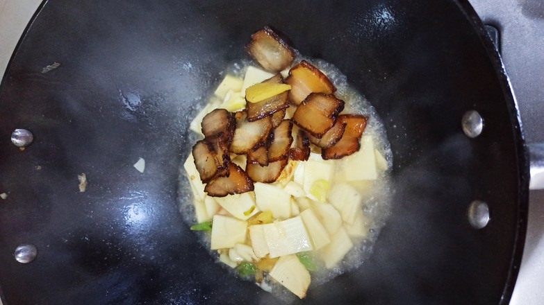 Braised Winter Bamboo Shoots with Bacon recipe