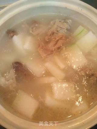 Yam and Winter Melon Duck Frame Soup recipe