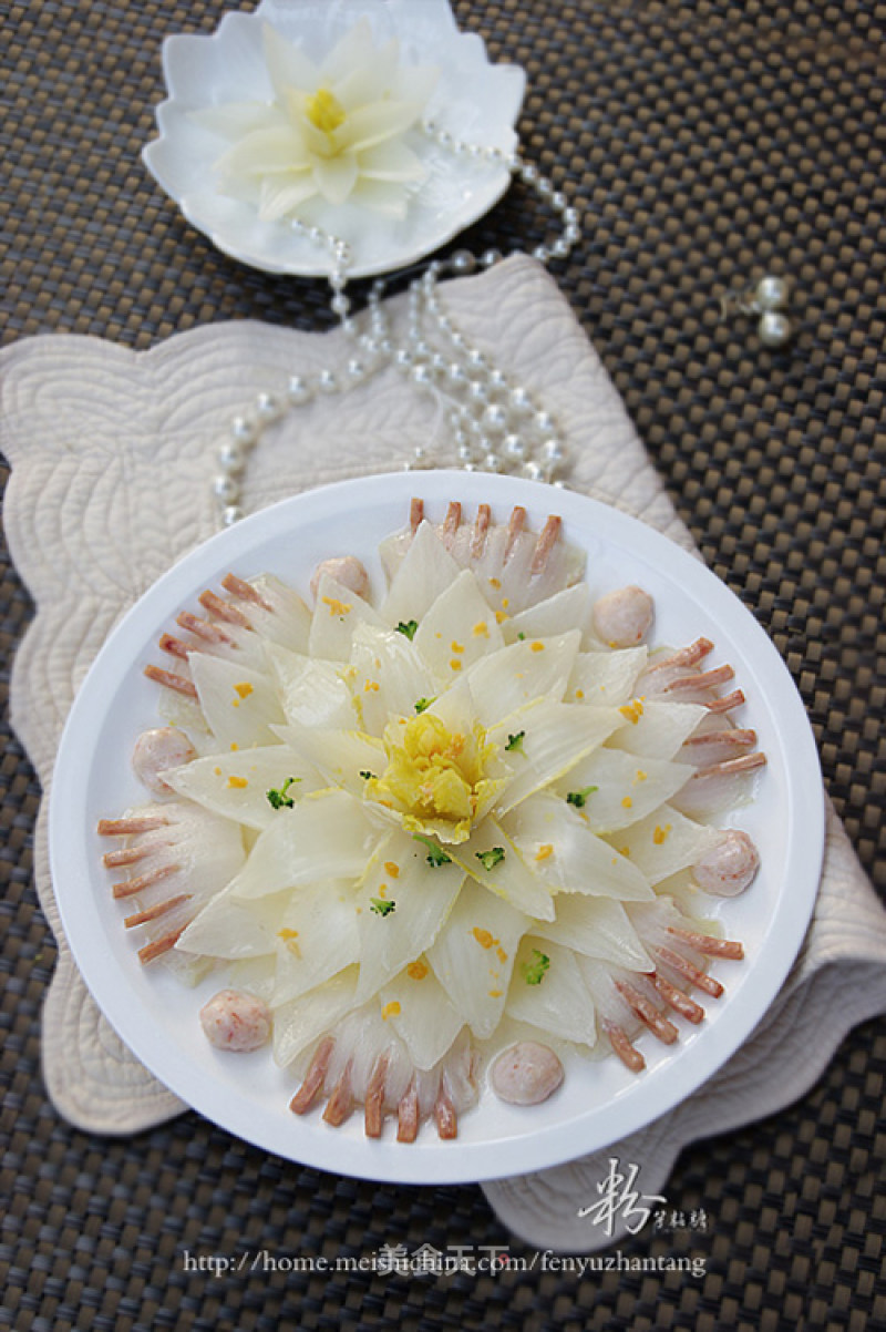 A Banquet Dish that Can be Called A Star Hotel Level-bergamot Guanyin Lotus recipe