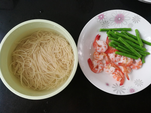 Shrimp and Beans Cold Noodles recipe