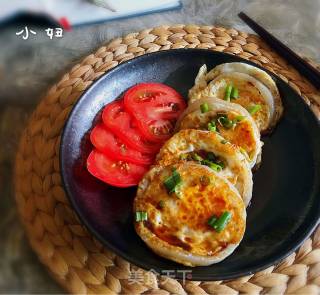 Sweet and Sour Egg with Onion Rings recipe