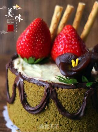 #4th Baking Contest and is Love Eat Festival #4 Inch Matcha Naked Cake recipe