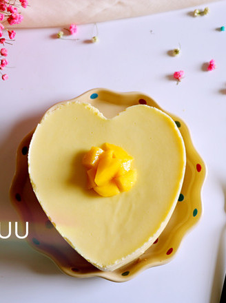 Heart Shaped Mango Cheese Mousse recipe