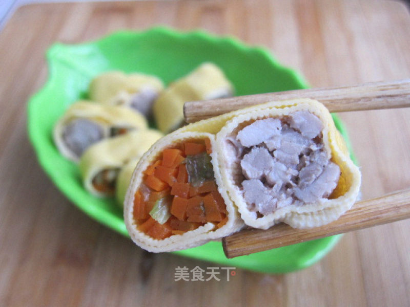 Mandarin Duck Tofu Roll-give Your Baby A Nutritious Lunch recipe