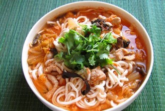 Kimchi Konjac Noodles recipe