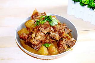 #trust of Beauty# Roasted Potato Ribs with Scallions recipe