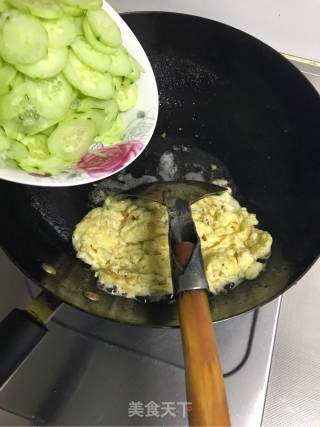 Cucumber Scrambled Eggs recipe