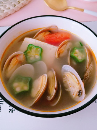 Clam Tofu Soup recipe