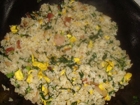 Fried Rice with Bamboo Leaves recipe