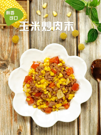 Corn Fried Minced Pork recipe