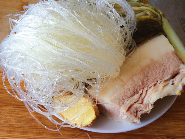 Pickled Cabbage Boiled White Meat recipe