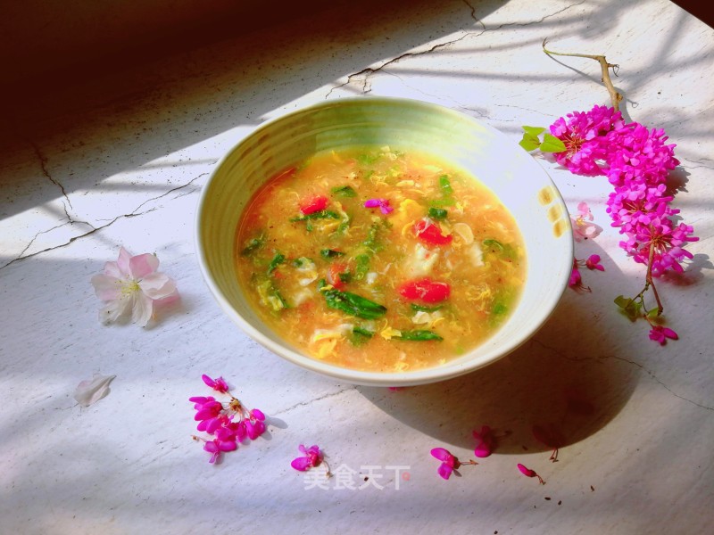 Garden Radish Egg Drop Soup recipe