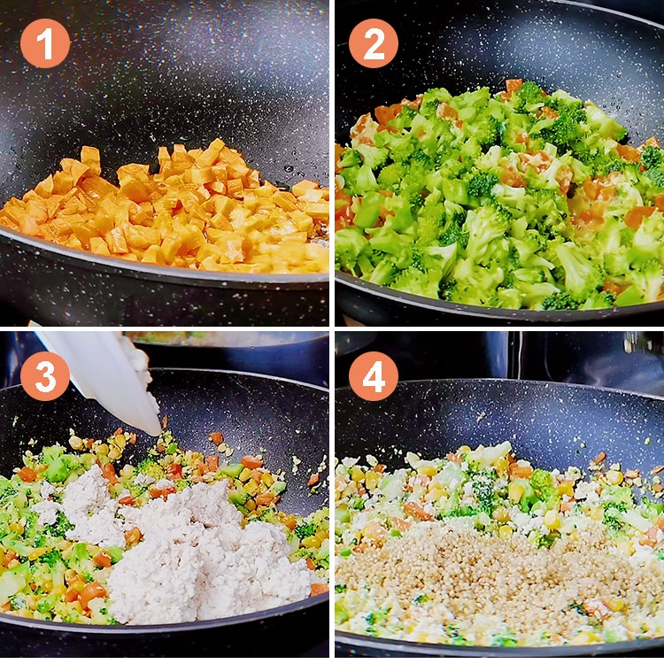 Reduced Fat Nutrition Rice-free Fried Rice recipe