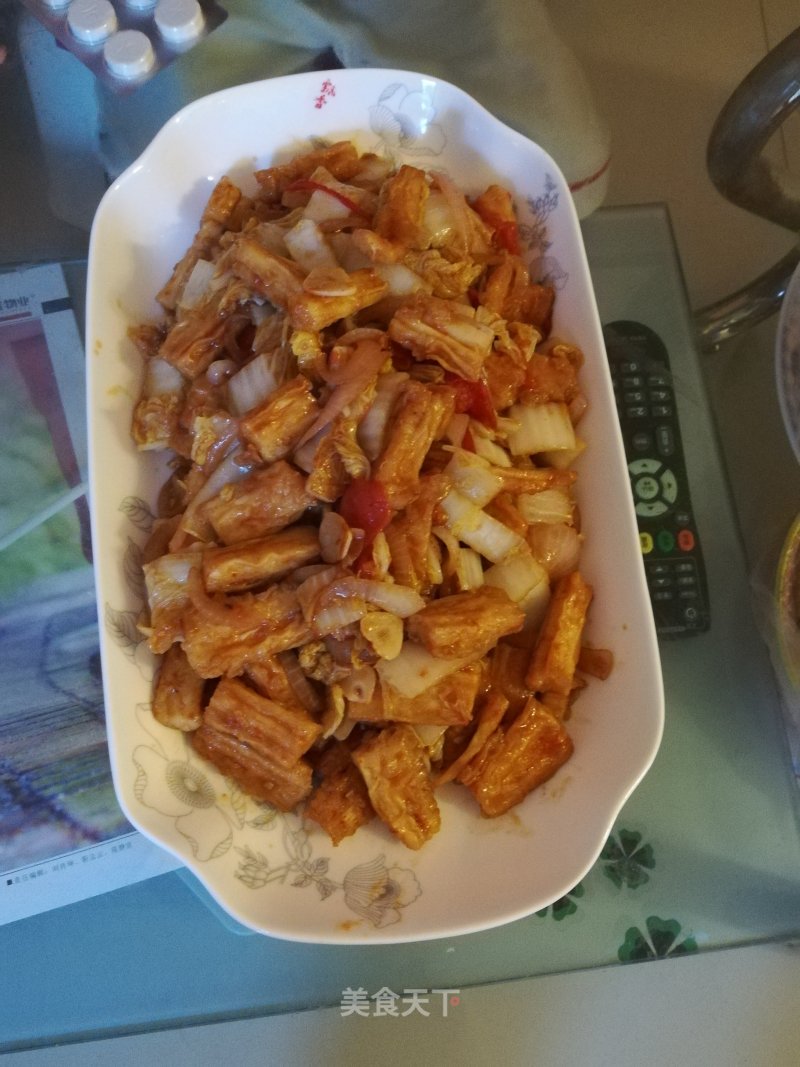 Roasted Yuba with Cabbage recipe