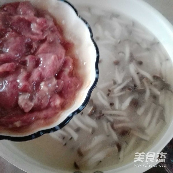 Crab Mushroom Beef Soup recipe