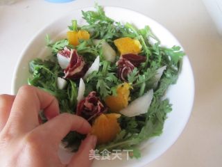 Ham and Chrysanthemum Fruit Yogurt Salad recipe