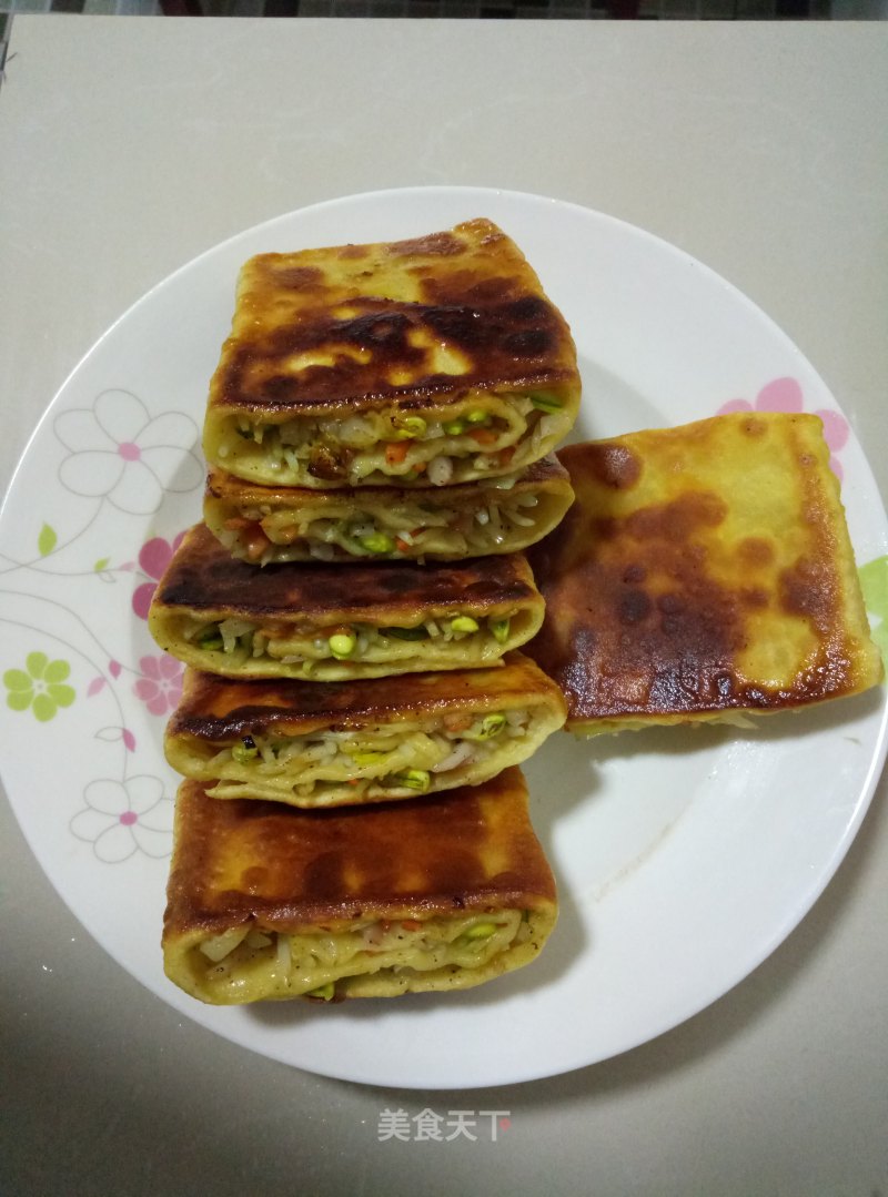 Turnip and Bean Sprouts Vegetable Roll recipe