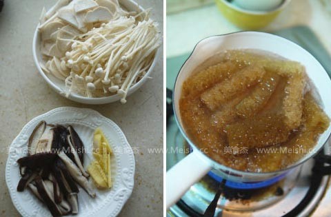 Healthy Soup with Sea Mushroom and Mixed Mushroom recipe