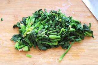 Sesame Oil Spinach Tower recipe