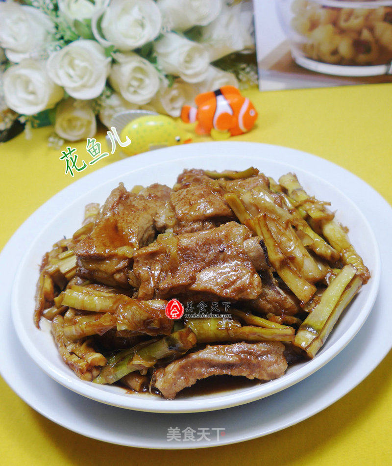 Braised Pork Ribs with Bamboo Shoots recipe