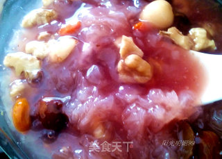 Purple Sweet Potato Nourishing Tremella Soup recipe