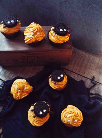 Halloween Pumpkin Cupcakes recipe