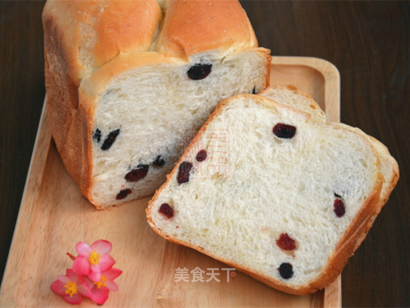 #aca烤明星大赛#milk-flavored Cranberry Bread recipe