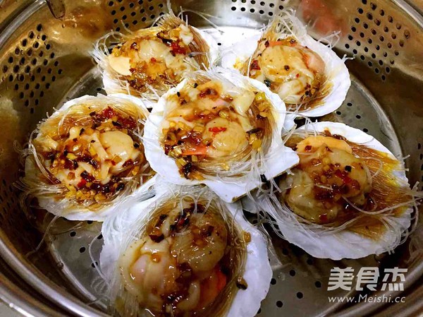 Steamed Scallops with Garlic Vermicelli recipe