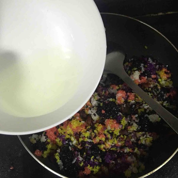 Colorful Waxed Glutinous Rice recipe