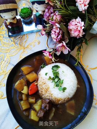 Curry Beef Rice recipe