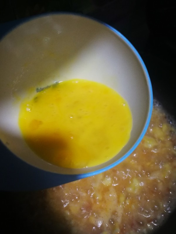 Tomato and Egg Pimple Soup recipe