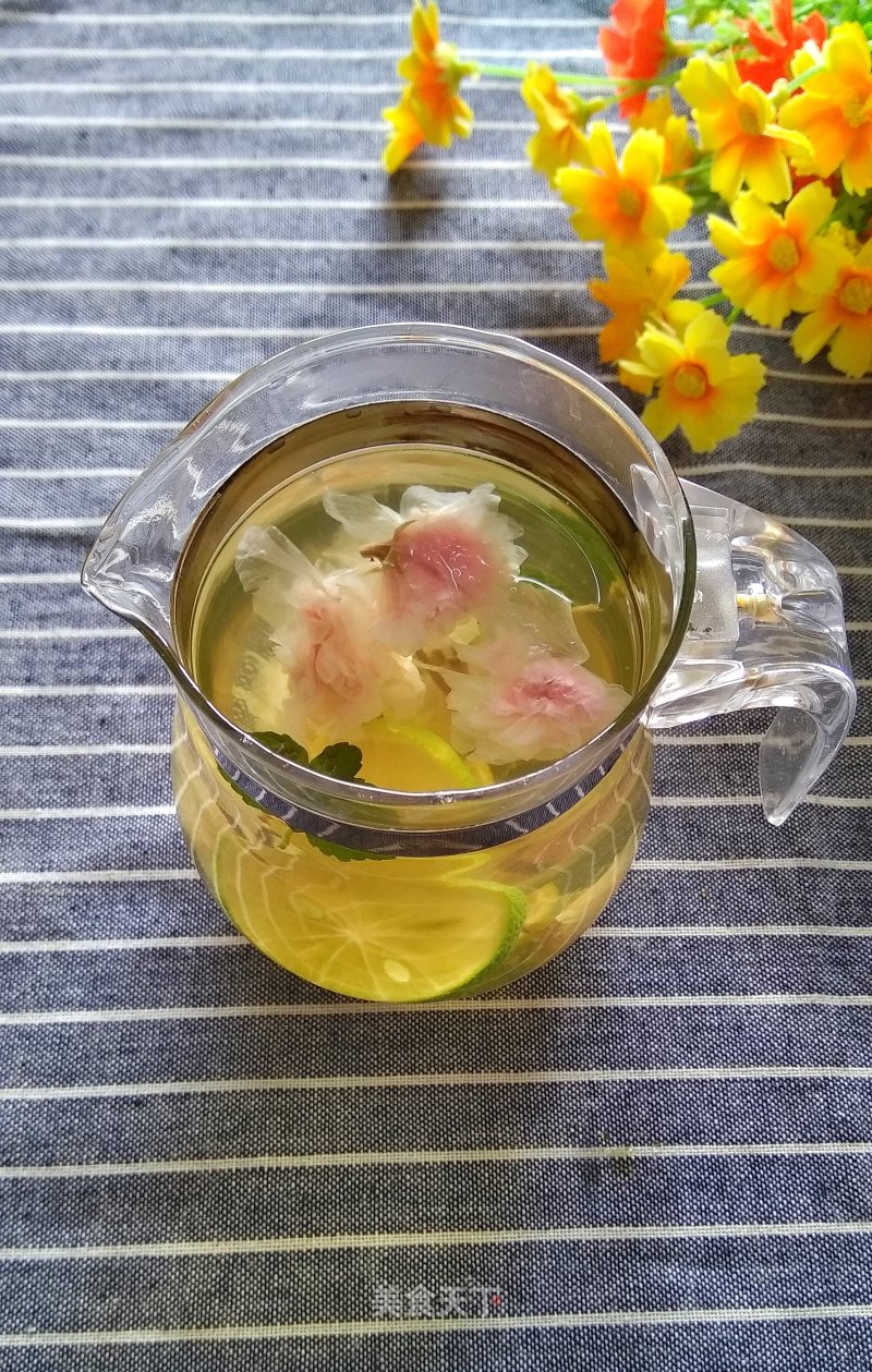 Lime Mint Sakura Tea recipe