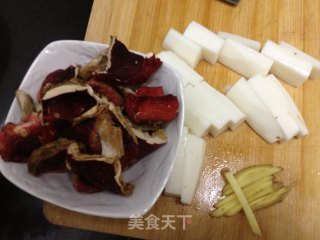 Red Mushroom Health Series 4-yam and Red Mushroom Noodles recipe