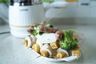 Oyster Steamed Egg Skewers Pot recipe