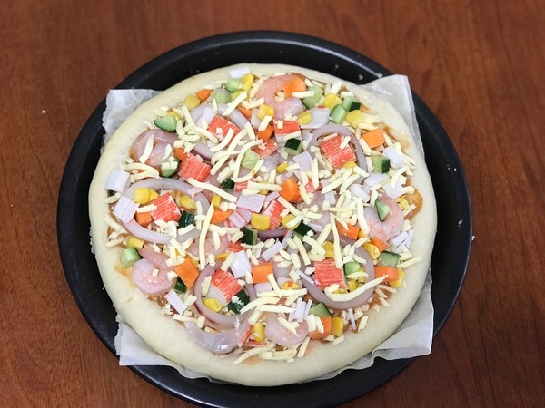 Supreme Seafood Pizza recipe