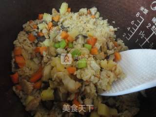 Shiitake, Yam and Bean Mixed Rice recipe