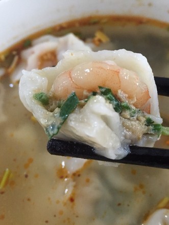 Shrimp and Leek Wonton recipe