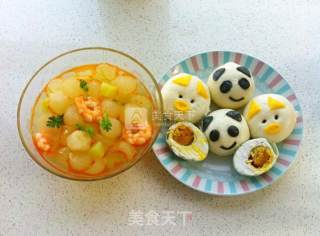 Shrimp and Winter Melon Balls recipe