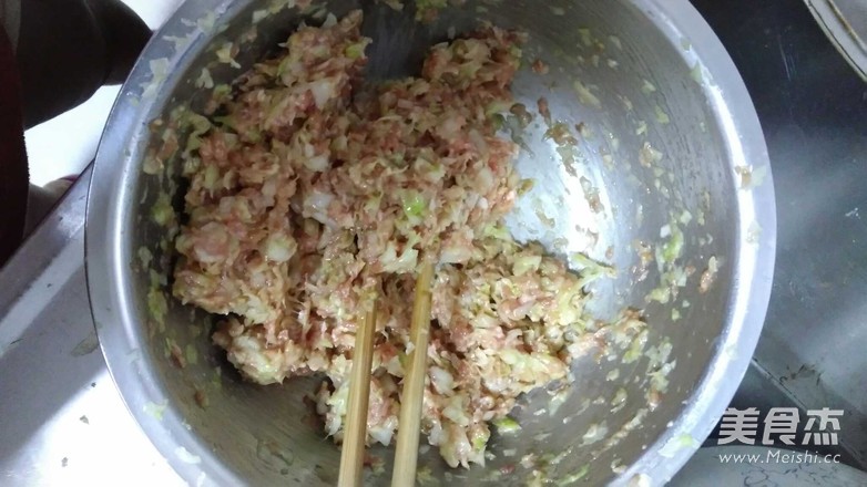 Steamed Dumplings with Green Cabbage recipe