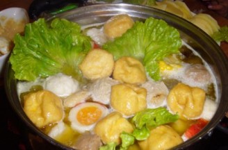 Chicken Soup Meatball Hot Pot recipe