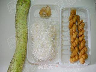 Twisted Loofah Vermicelli Soup recipe