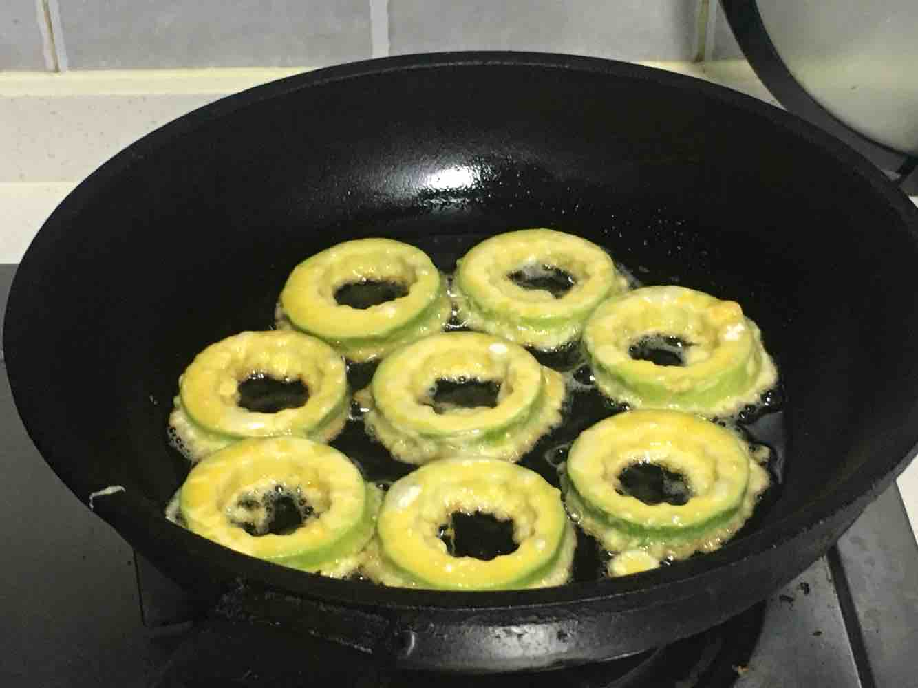 Fried Zucchini with Quail Eggs recipe