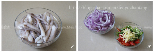 Spicy Shacha Squid Silk recipe