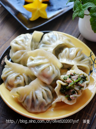 Watercress Dumplings with Fresh Meat recipe