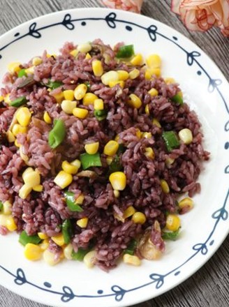 Fried Rice with Purple Rice recipe