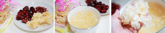 Tremella, Red Date, Wolfberry and Rock Sugar Water recipe