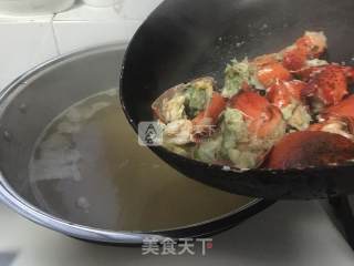 Green Vegetable Lobster Soup Rice Congee recipe